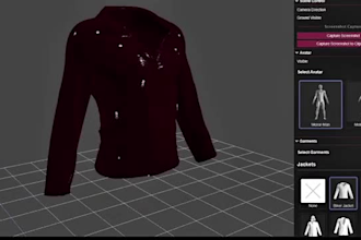 create 3d fashion designs, clothing, garments, t shirts and realistic animation