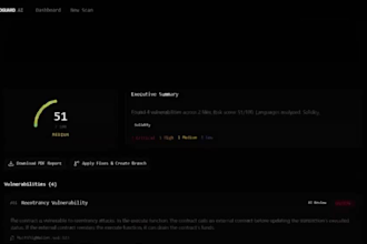 create web3 solidity smart contract dapp ai audit