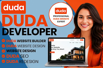 design and develop website using duda website builder