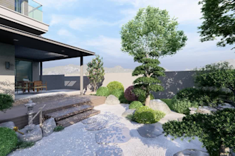 design a custom 3d japanese garden