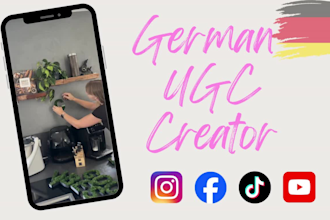 german speaking female ugc creator