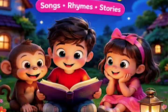 create kids nursery rhyme cartoon videos with ai