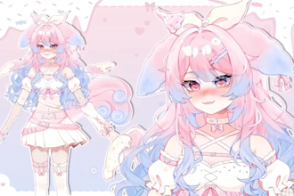 design and rig live2d vtuber model live 2d vtuber model live2d model 2d anime