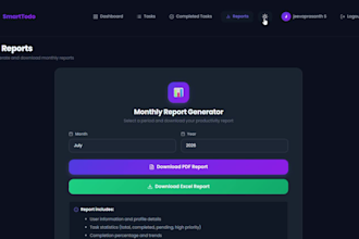 build a full stack task management web application