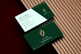design a modern and luxury business card