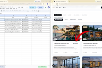 build a luxury portfolio managed via google sheets