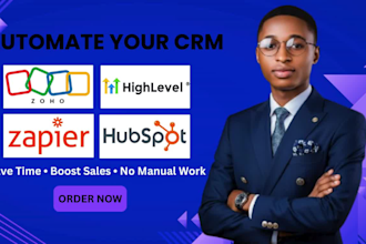 automate crm workflows with zoho hubspot gohighlevel zapier