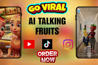 create ai talking fruits viral ai talking fruits 3d animations for tiktok, reels