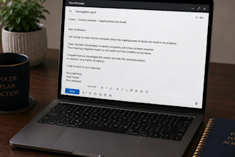 write UK tenant complaint letter for housing repairs