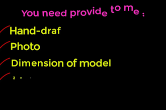 do 3d industrial design, cad modeling and product design