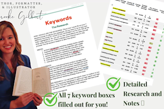 research best keywords and categories for your amazon KDP book by author