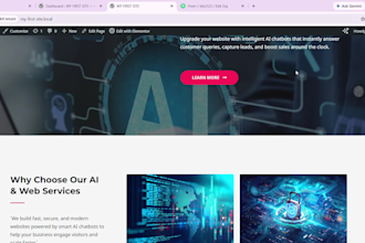 design a responsive wordpress website with botpress ai chatbot