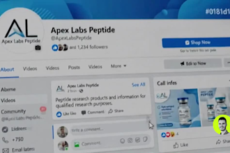 do compliant peptide marketing peptide facebook ads to research peptide website