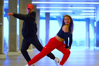 dance modern afro, group, tikok dance with clean visuals sync to your music