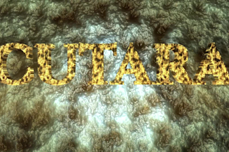 create a cinematic gold logo reveal intro