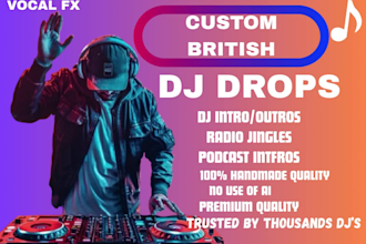 record female dj drops dj tags radio imaging podcast intro voice over