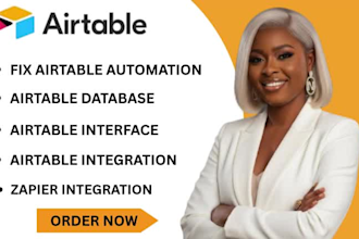 fix airtable automations and workflows, be airtable expert airtable interface
