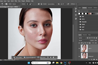 professionally retouch portraits and headshots in photoshop