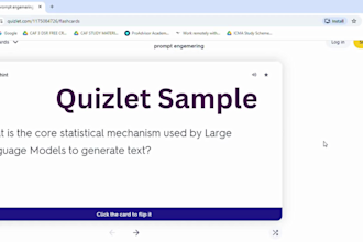 create professional flashcards mcqs and summary for any subject