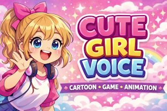 record a cute child voice for cartoons, anime and character