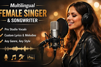 be french italian,german spanish female singer songwriter any genre songwriter