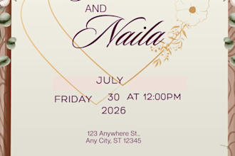 design wedding, engagement, and birthday card