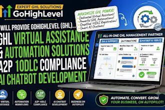 do gohighlevel ghl virtual assistance automation ghl a2p 10dlc chatbot