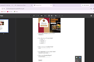 create a responsive HTML survey form