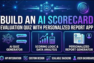 build an ai scorecard evaluation quiz with personalized report app