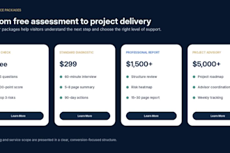build a professional consulting website with lead capture