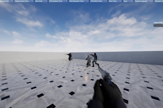 develop a first person fps shooter multiplayer game in unreal engine 5