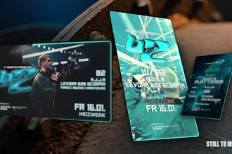create a professional animated flyer for your event