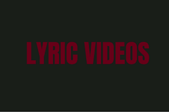 create cinematic lyric video,ai music video,  kinetic music lyric