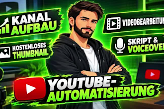 create and setup youtube automation cash cow channel in german