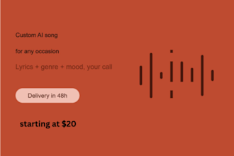 create a custom ai generated song for you in any genre