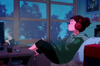 create relaxing lofi background animations for youtube