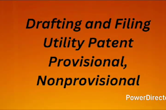 draft and file utility patent, provisional and nonprovisional