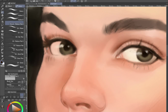 create a professional handpainted digital illustration