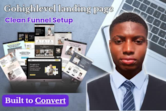 design ghl landingpage and funnel for high quality lead generation