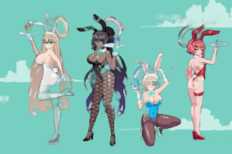 nsfw pixel art character design nsfw pixel animation sprite sheet pixel game art