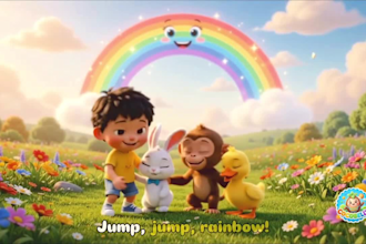 create ai 3d nursery rhymes, kids song, kids animation and learning videos