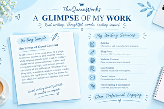 craft professional articles and blog content