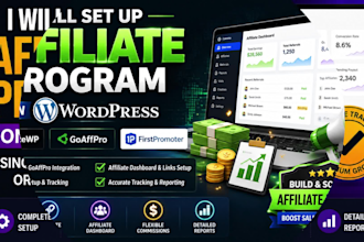 set up affiliatewp, awin, or firstpromoter for your wordpress site