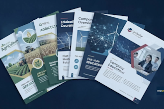 design a professional company profile brochure
