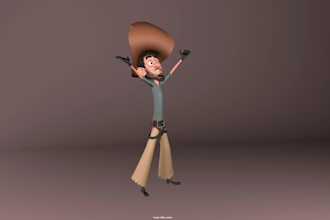 make high quality 3d character animation in blender and maya