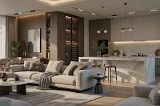 convert house elevation to realistic architectural render