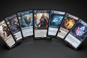 do custom card game playing card trading card game board game design card deck