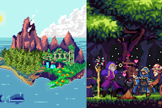 do 8bit,rpg,pixel tileset, pixel art animation wallpaper animated gif