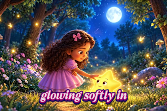 create children storybook page turning animation video with narration voiceover