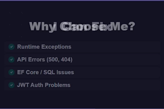 fix asp net core mvc or web API bugs and errors